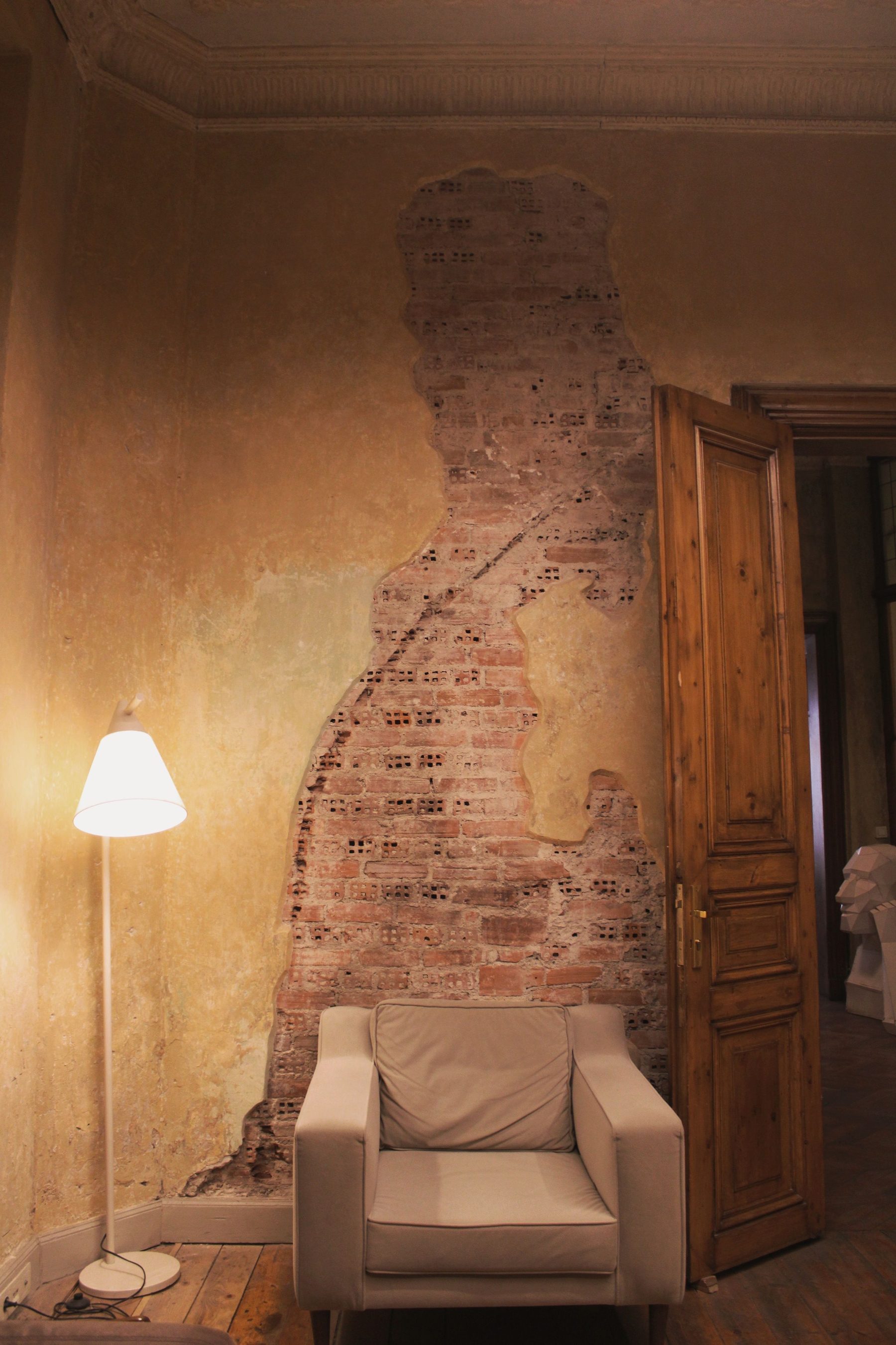 Interior of a restored apartment in Galata